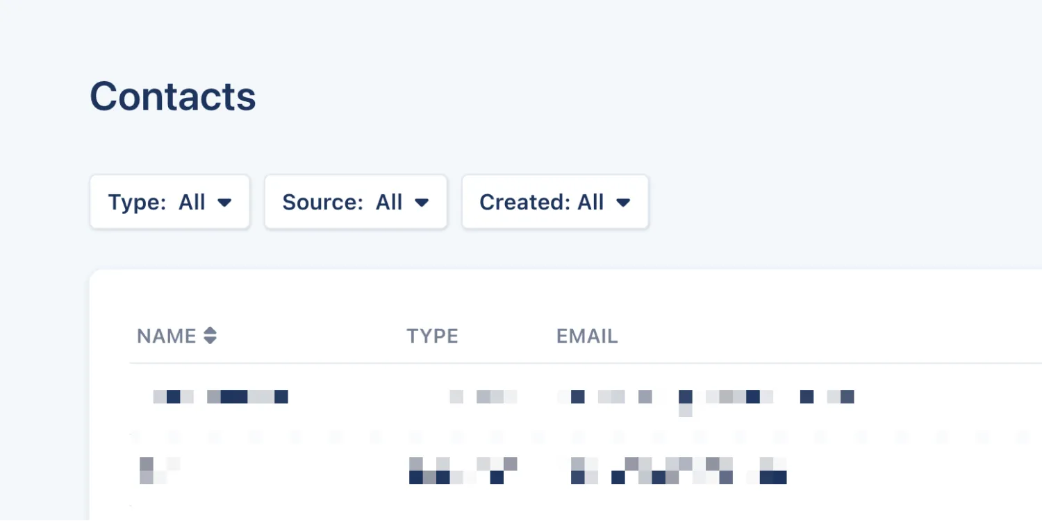 Contacts - The new home of Customers and Leads