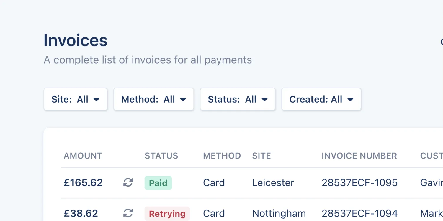 View your customer invoices in Stora