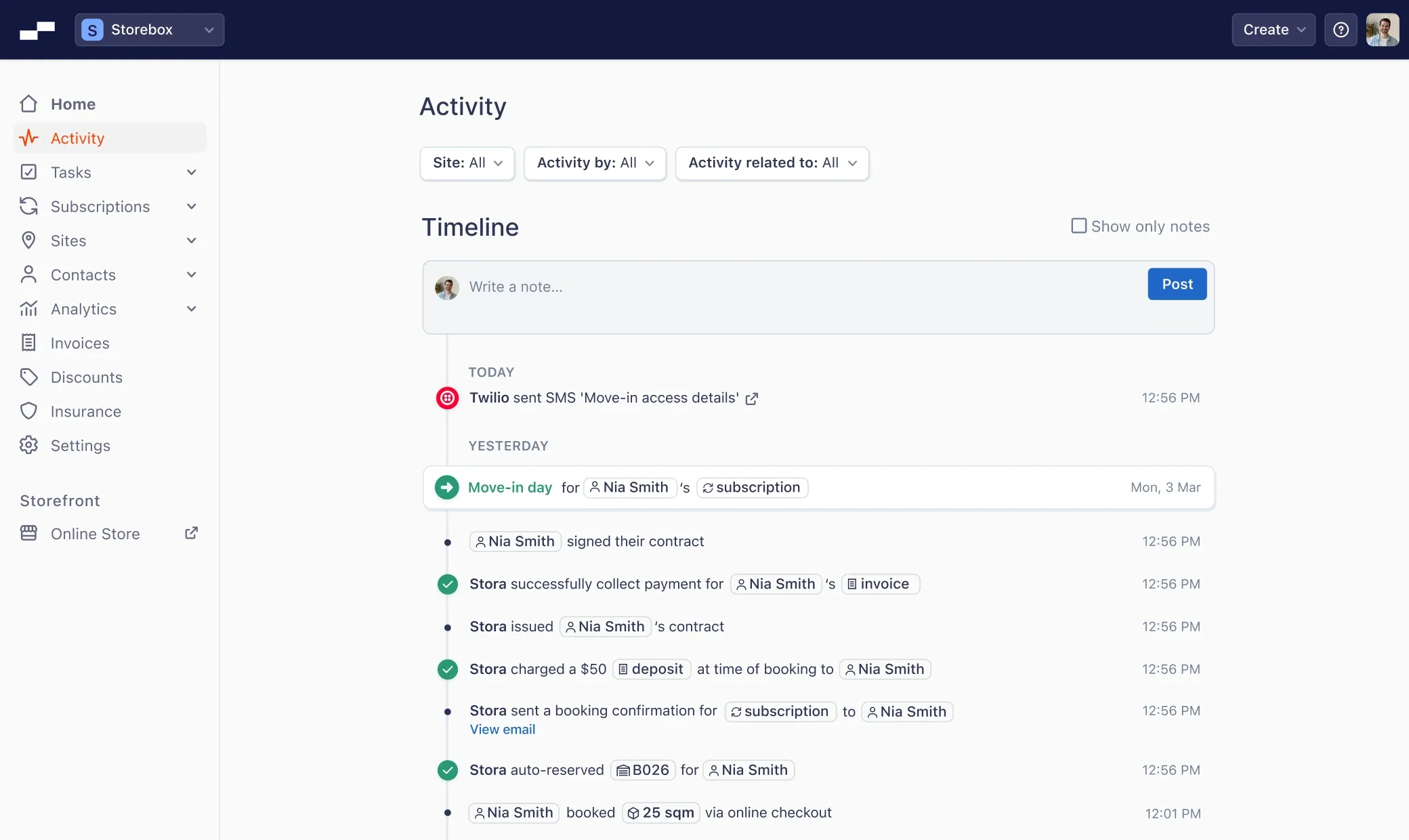 Stora automation