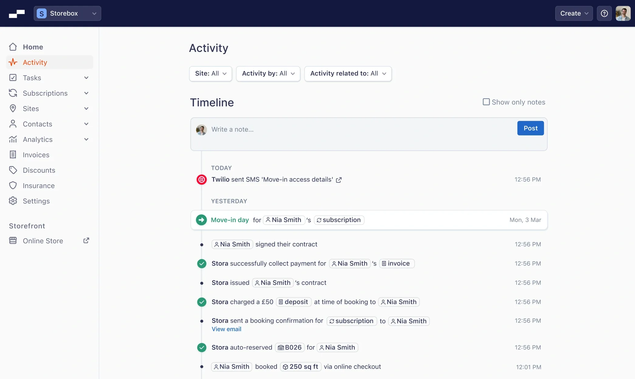 Stora automation