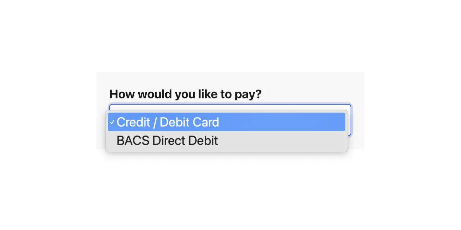 Get paid by Direct Debit from your Storefront
