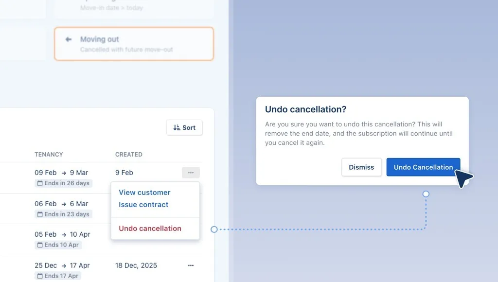 Undo subscription cancellations