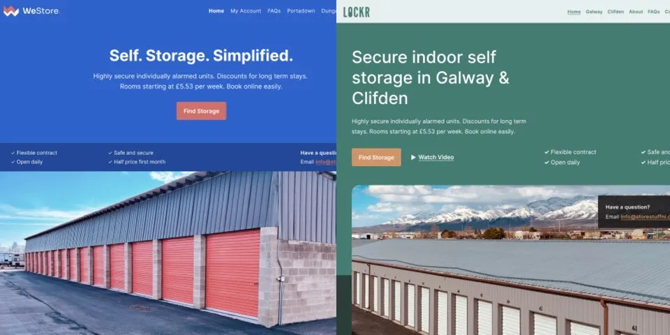 New homepage intro design choices