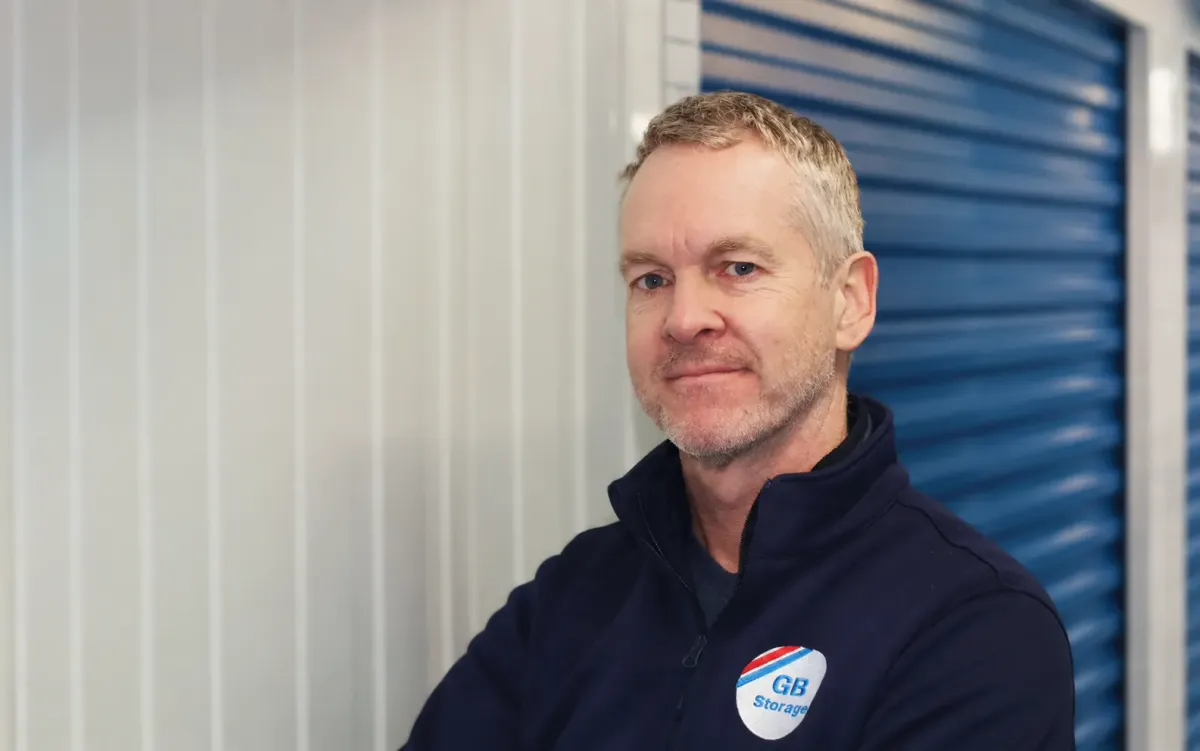 Karl Walker, founder of GB Storage, at his facility