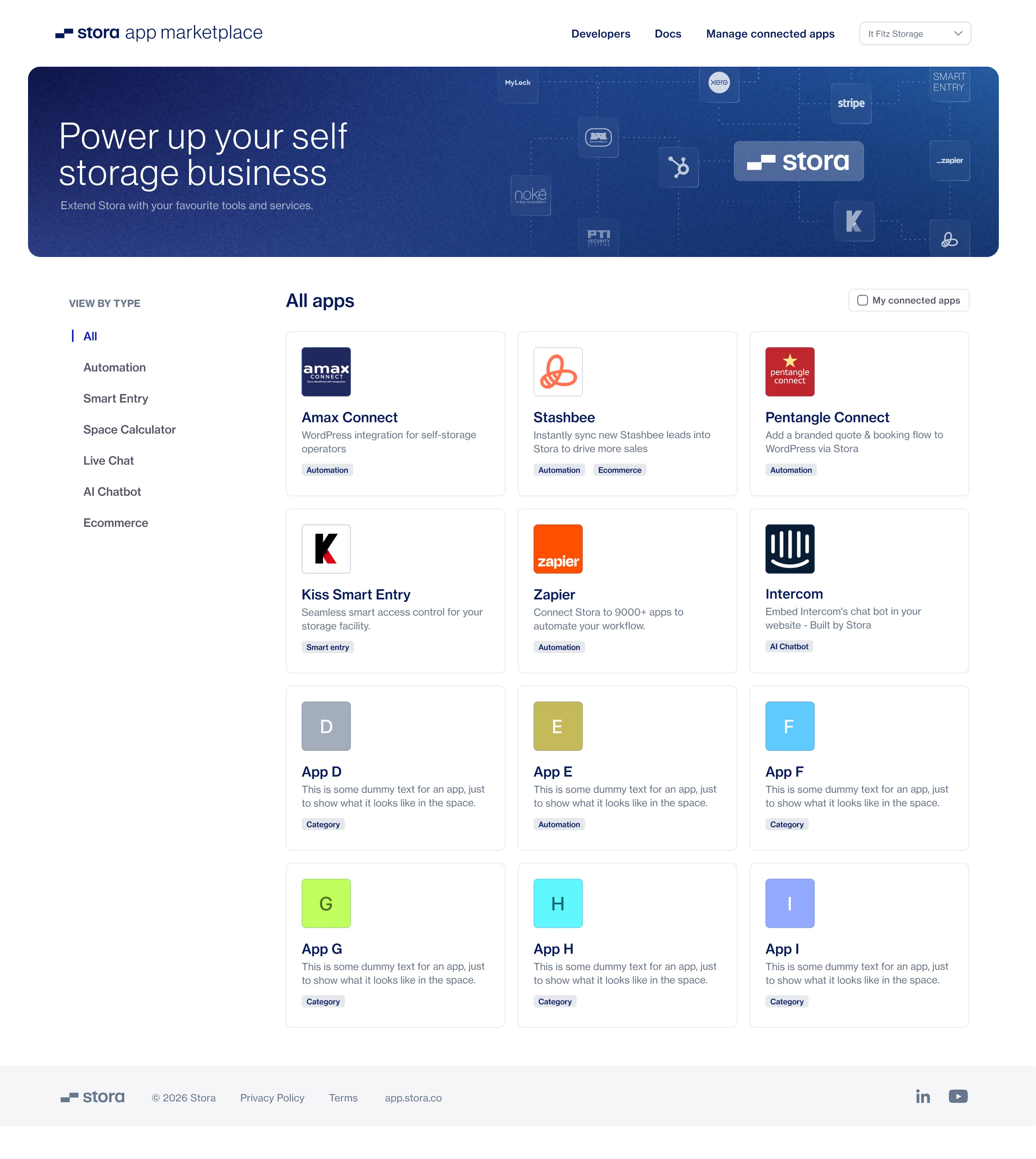 Stora app marketplace