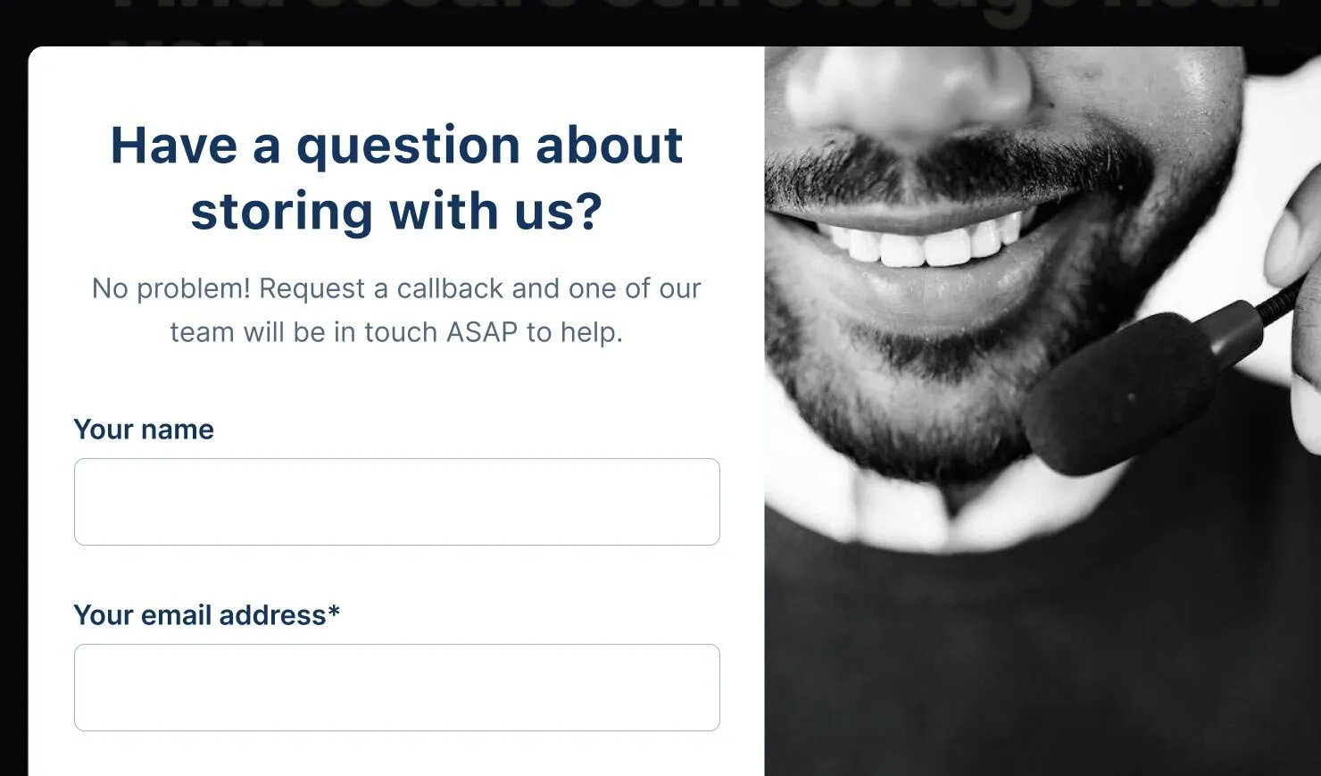 Collect a lead's name in your Pop-up Form
