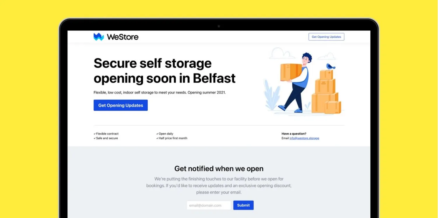 Get your website live before you open and start generating leads with Pre-Opening mode
