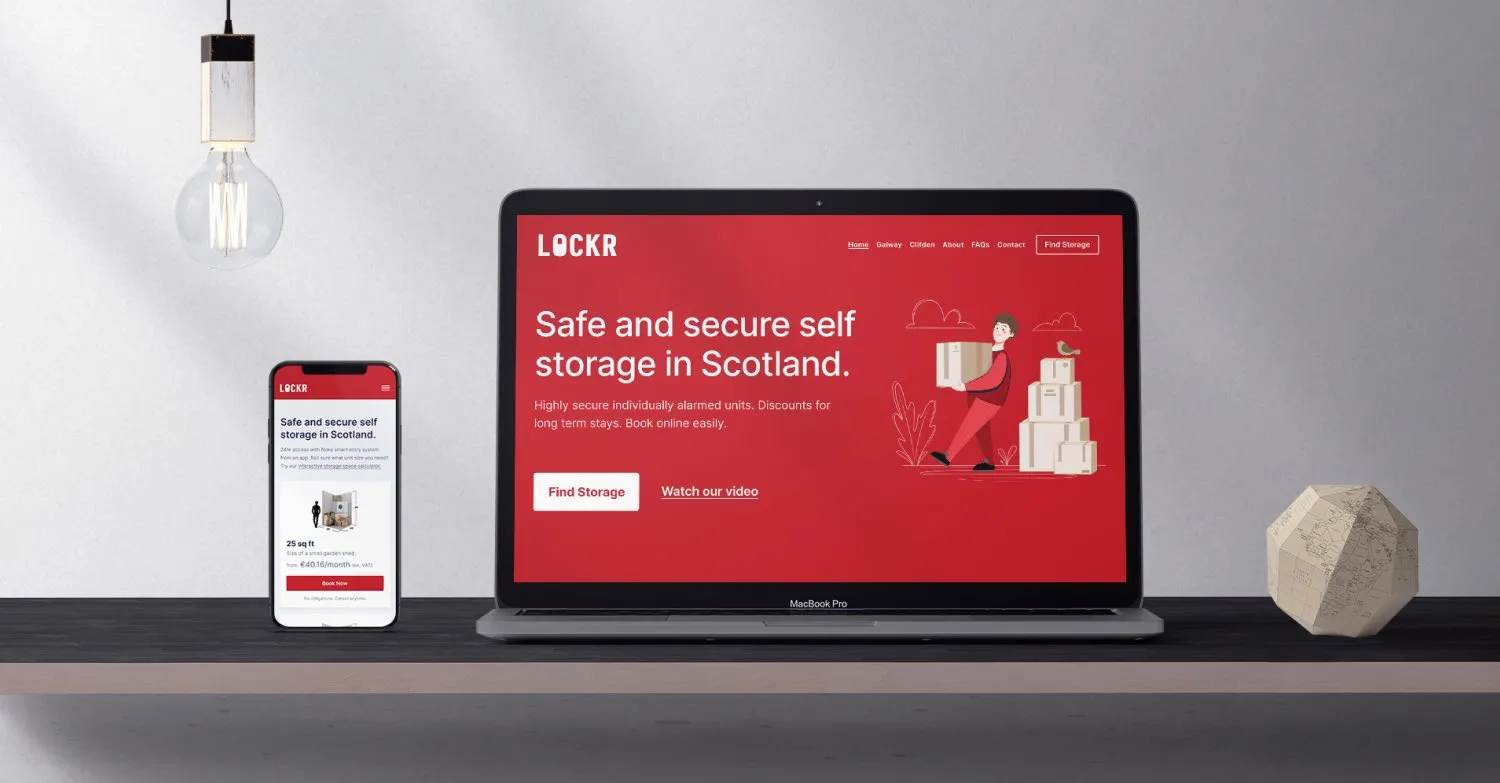 Self storage website