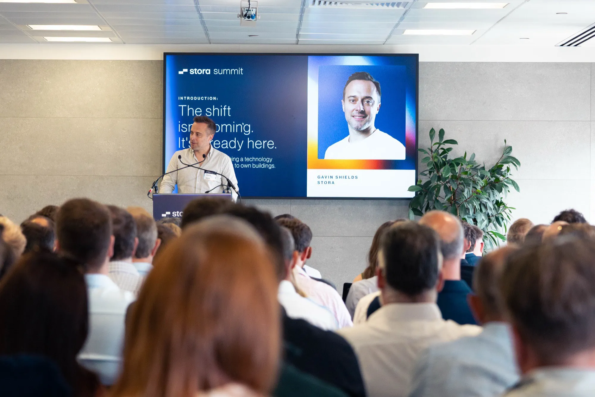 Gavin Shields opening Stora Summit 2026